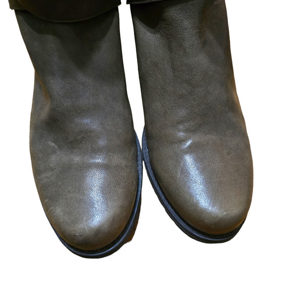 Stuart Weitzman Brown Mid Calf Rustic Boots size 9.5N 9.5 narrow - Picture 4 of 8